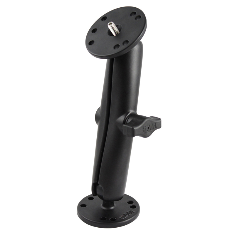 RAM® Drill-Down Double Ball Mount with 1/4"-20 Threaded Stud