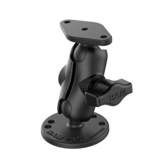 RAM® Universal Drill-Down Double Ball Mount with Diamond 2-Hole Plate