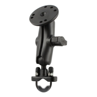 RAM® Handlebar U-Bolt Double Ball Mount with Round Plate