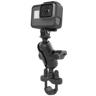 RAM® Handlebar U-Bolt Double Ball Mount with Action Camera Adapter