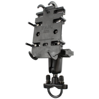 RAM® Quick-Grip™ Phone Mount with Handlebar U-Bolt Base