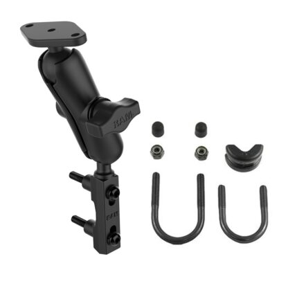 RAM® Motorcycle Brake/Clutch Reservoir Mount with Diamond Plate