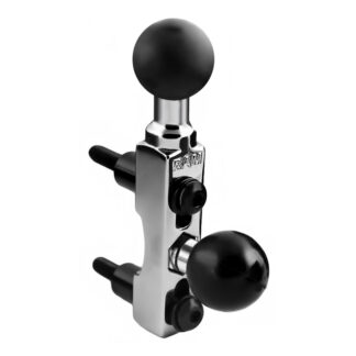 RAM® Chrome Motorcycle Brake/Clutch Reservoir Double Ball Base