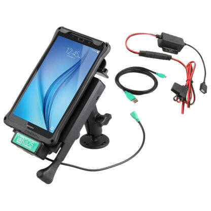 GDS® Locking Vehicle Dock for Samsung Tab E 8.0 Dash Mount Bundle