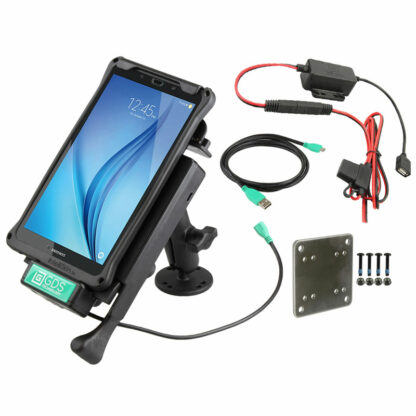 GDS® Locking Vehicle Dock for Samsung Tab E 8.0 Dash Mount Bundle