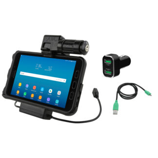 UNPKD RAM POWER AND DATA DOCK FOR SAMSUNG TAB ACTIVE 2 KEY LOCK WITH CIG CHARGER