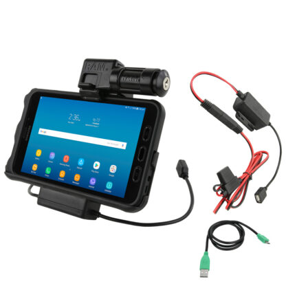 RAM® Key-Locking Power & Data Cradle for Samsung Tab Active2