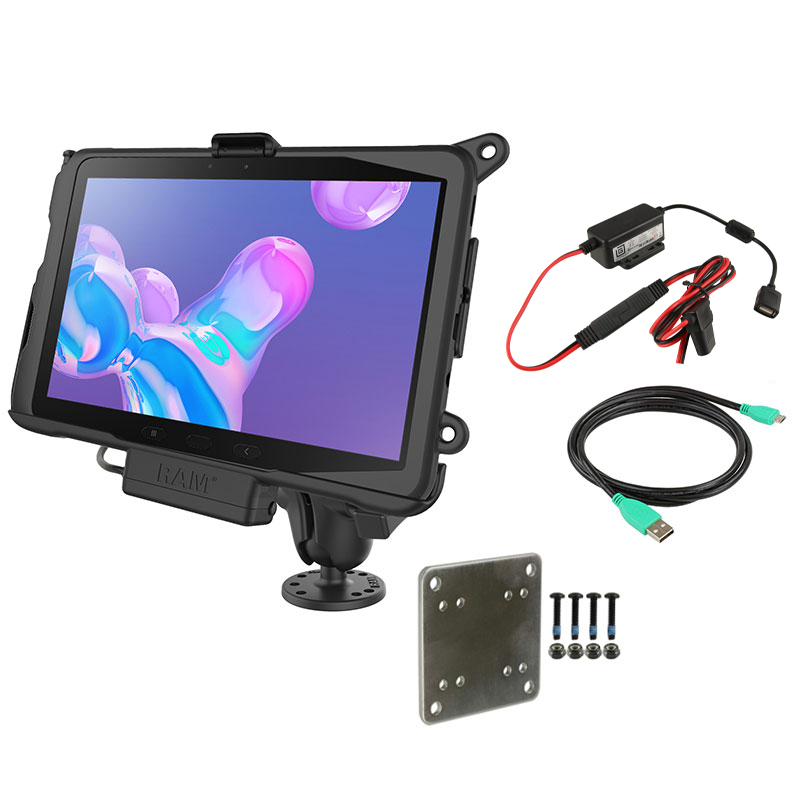 RAM Powered Mount for Samsung Tab Active Pro with Backing Plate