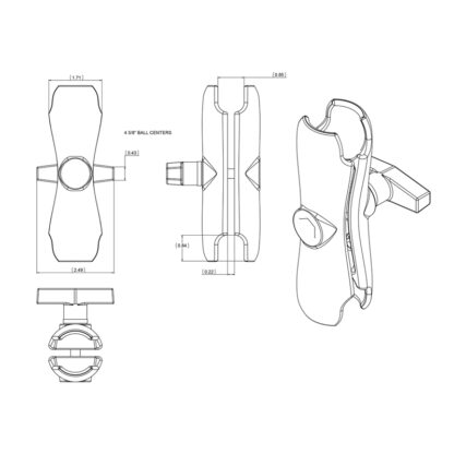 RAM® Double Socket Arm - Bild 3