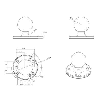 RAM® Round Plate with Ball - Bild 5