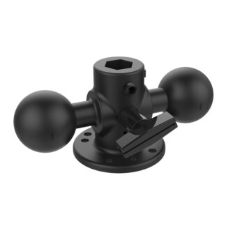 RAM® Double Ball Adapter with Round Base and Knob