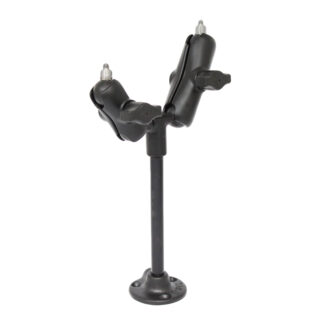 RAM® NPT Pipe with Two Double Ball Mounts and 1/4"-20 Threaded Studs