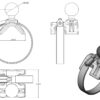 RAM® Tab-Tite™ Mount with Strap Hose Clamp for iPad with Case + More - Bild 2