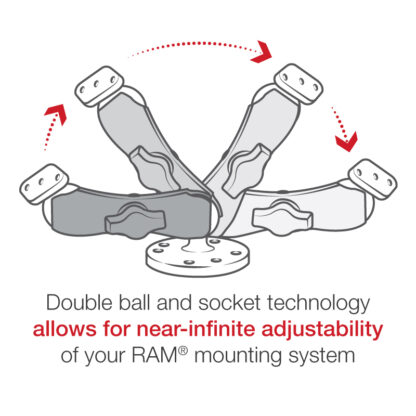 RAM® Drill-Down Mount for Garmin nuvi 220, 500, 510, 550 & zumo 220 - Bild 4