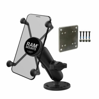 RAM® X-Grip® Phone Mount with Drill-Down Base & Backer Plate