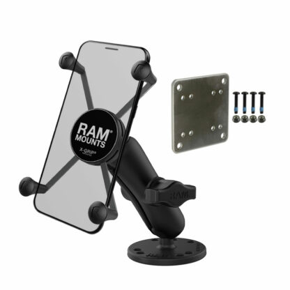 RAM® X-Grip® Phone Mount with Drill-Down Base & Backer Plate