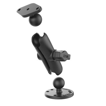 RAM® Universal Drill-Down Double Ball Mount with Diamond 2-Hole Plate - Bild 2