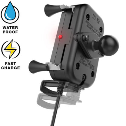 RAM® Tough-Charge™ Waterproof Wireless Charging Motorcycle Mount - Bild 4