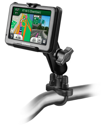 RAM® Handlebar U-Bolt Double Ball Mount for Garmin nuvi 2495LMT + More