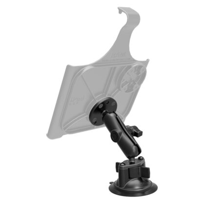 RAM® Twist-Lock™ Suction Cup Double Ball Mount with Round Plate - Bild 2