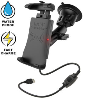 RAM® Quick-Grip™ Waterproof Wireless Charging Suction Cup Mount