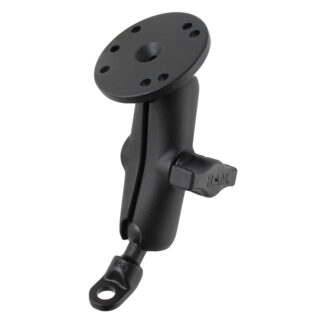 RAM® Double Ball Mount with 9mm Angled Bolt Head Adapter and Round Plate