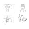 RAM® Double Socket Arm - Bild 3