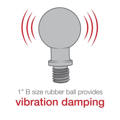 RAM® Ball Adapter with M10 X 1.25" Threaded Post - Bild 4
