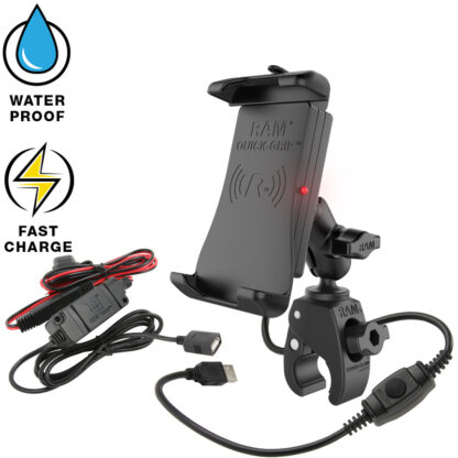 RAM® Quick-Grip™ Waterproof Wireless Charging Mount with Tough-Claw™