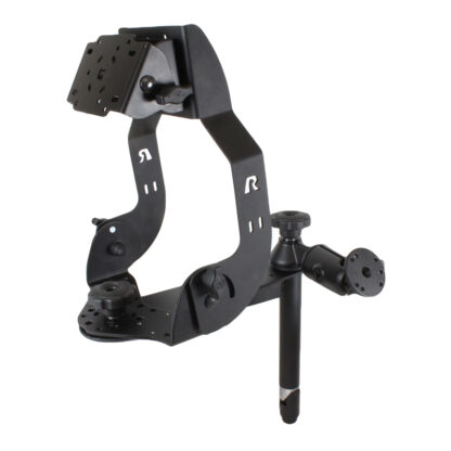 RAM® MDT Display Mount with Long Flange, Swing Arm & 8" Upper Pole