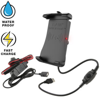 RAM® Quick-Grip™ Waterproof Wireless Charging Holder with Charger