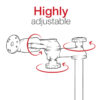 RAM® No-Drill™ Tall Laptop Mount for '96-07 Dodge Grand Caravan + More - Bild 3
