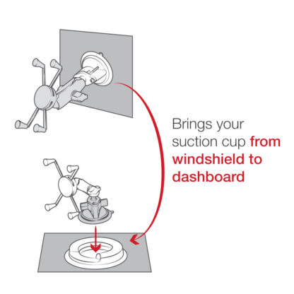 RAM® Portable Friction Dashboard Base - Bild 4