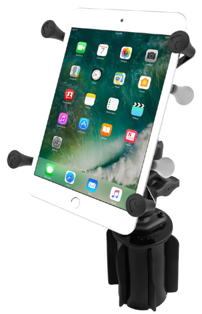 RAM® X-Grip® with RAM-A-CAN™ II Cup Holder Mount for 7"-8" Tablets