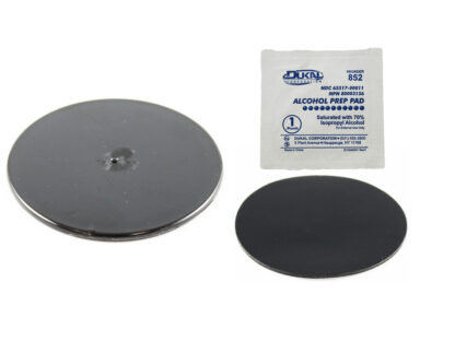 RAM® Black 3" Adhesive Plate for Suction Cups