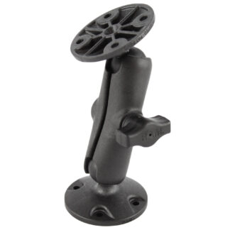 RAM® Universal Composite Double Ball Mount with Two Round Plates