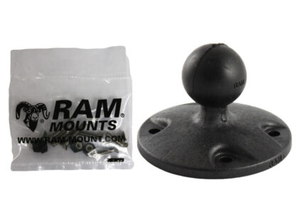 RAM® Composite Round Plate with Ball & Hardware for Garmin GPSMAP + More