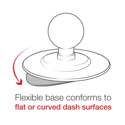 RAM® Flex Adhesive Double Ball Mount for Garmin Rino + More - Bild 4