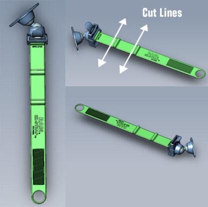 RAM® EZ-Strap™ Rail Mount with Diamond Plate - Bild 4