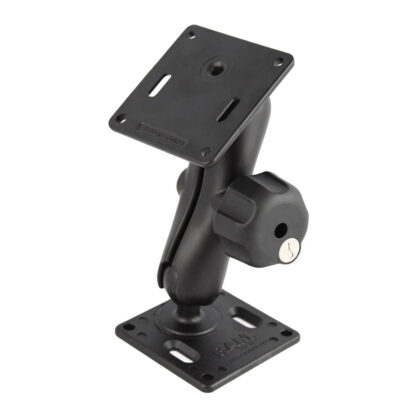 RAM® Double 75x75mm VESA Mount with Key Lock Knob - Medium