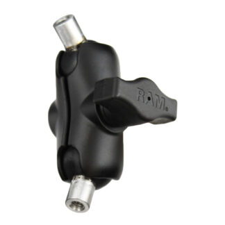 RAM® Double Ball Mount with Two 1/4"-20 Female Threaded Adapters