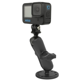 RAM® Drill-Down Mount with Universal Action Camera Adapter