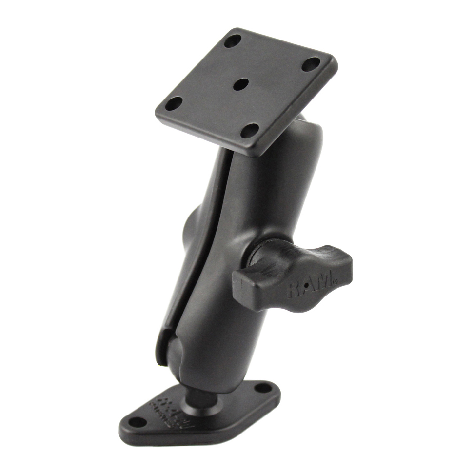 RAM® Double Ball Mount with 2-Hole & 4-Hole AMPS Plates - Medium