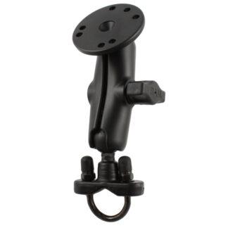 RAM® Handlebar U-Bolt Double Ball Mount with Round Plate - B Size Medium