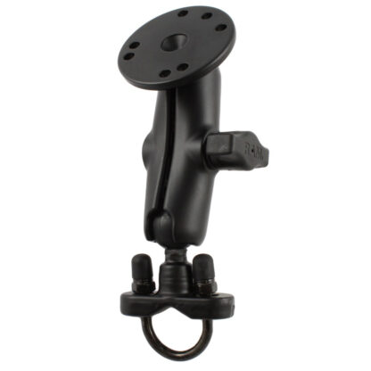 RAM® Handlebar U-Bolt Double Ball Mount with Round Plate - B Size Medium