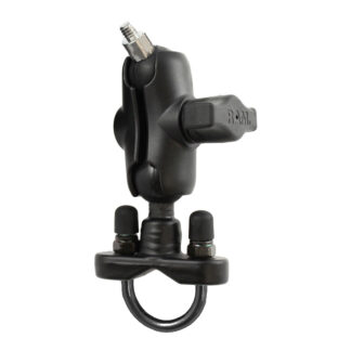 RAM® U-Bolt Double Ball Mount with 1/4"-20 Threaded Stud - B Size Short