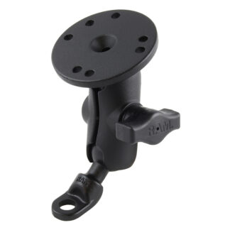 RAM® 9mm Angled Bolt Head Adapter Mount with Round Plate - Short