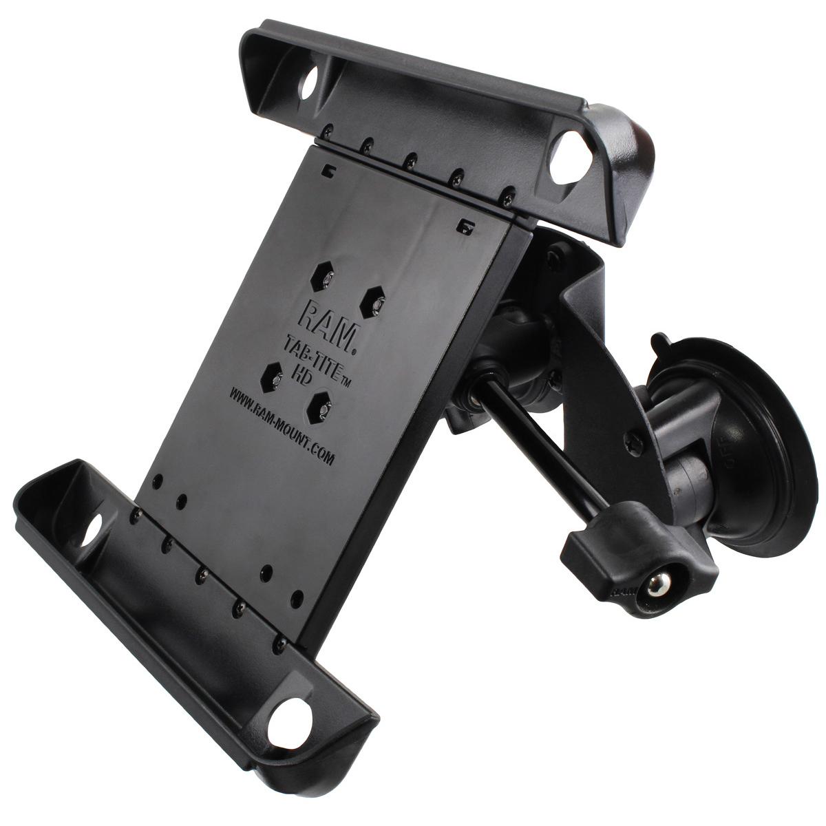 RAM® Tab-Tite™ Dual Suction Mount with Extension Knob for iPad Gen 1-4