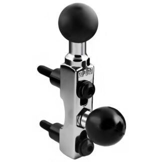 RAM® Chrome Motorcycle Brake/Clutch Reservoir Double Ball Base
