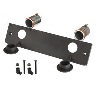 RAM® Tough-Box™ 2" Faceplate with Two 12V Lighter Receptacles